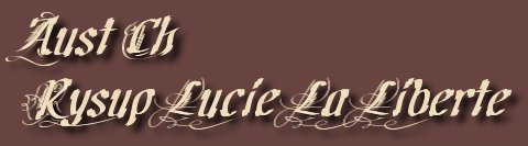 Aust Ch Rysup Lucie La Liberte